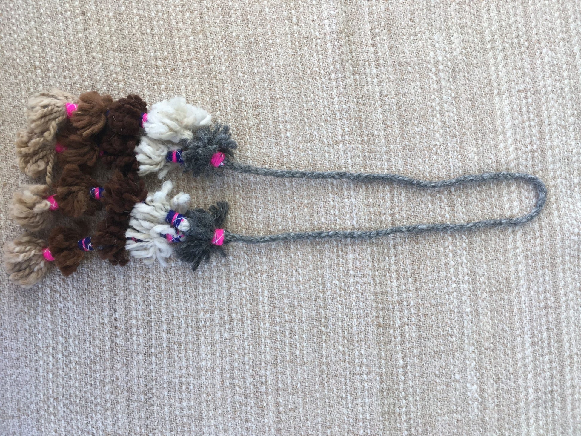 Pompon de Alpaca variados colores