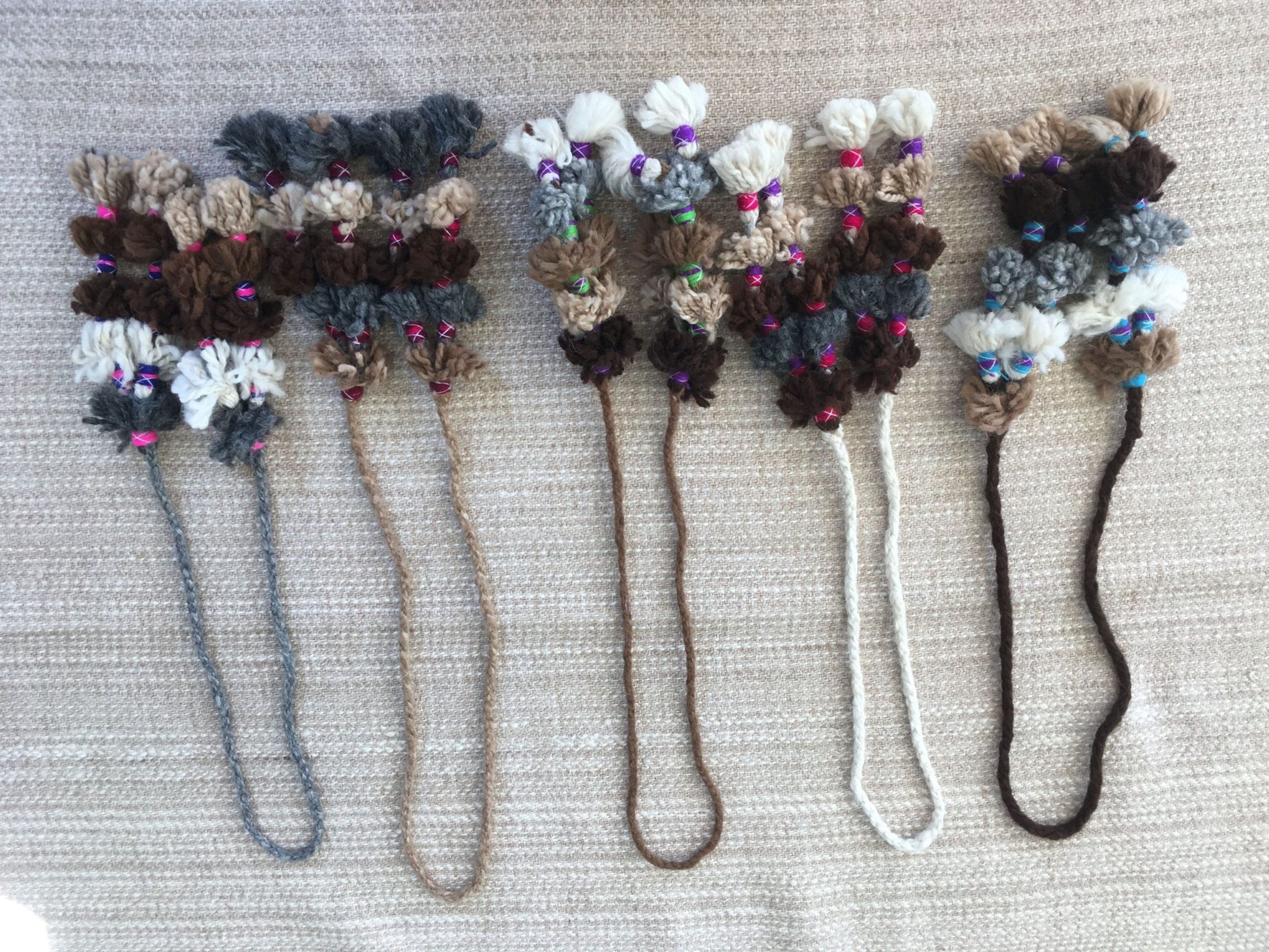 Pompon de Alpaca variados colores